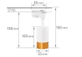 Set Steka Klemens alb-auriu lampă pe șină LED GU10 x4 + șină 2m - Alb