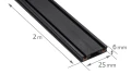 Set Luxo Linea lampă pe șină LED 12W x3 + șină 2m + alimentator – Negru – Alb neutru (4000K)