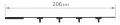 Set Luxo Spot lampă pe șină LED 5W x4 + șină 2m + alimentator – Negru – Alb neutru (4000K)