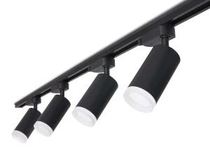 Set Steka Ductus lampă LED pe șină GU10 x4 + șină 2m - Negru-alb