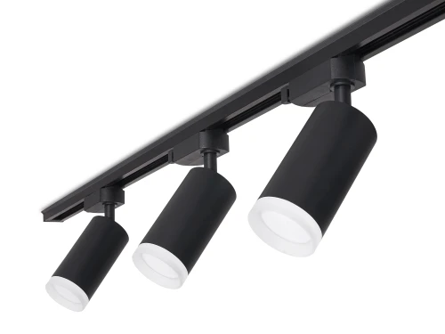 Set Steka Ductus lampă LED pe șină GU10 x3 + șină 1.5m - Negru-alb