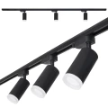 Set Steka Ductus lampă LED pe șină GU10 x3 + șină 1.5m - Negru-alb