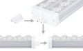 Panou LED aplicat T10 72W 1.2m - Argintiu - Alb rece (6000K)