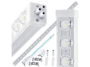 Panou LED aplicat T10 36W 1.2m - Argintiu - Alb neutru (4500K)
