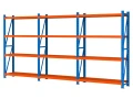 Raft metalic de depozit cu 12 polițe 600x200x60 cm până la 200 kg