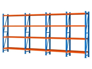 Raft metalic de depozit cu 16 polițe 800x200x60 cm până la 200 kg