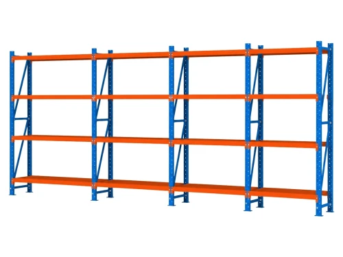 Raft metalic de depozit cu 16 polițe 800x200x60 cm până la 200 kg