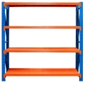 Raft metalic de depozit cu 4 polițe 200x200x60 cm până la 200 kg
