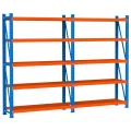Raft metalic de depozit cu 10 polițe 400x200x60 cm până la 200 kg