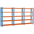 Raft metalic de depozit cu 15 polițe 600x200x60 cm până la 200 kg