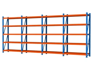 Raft metalic de depozit cu 20 polițe 800x200x60 cm până la 200 kg