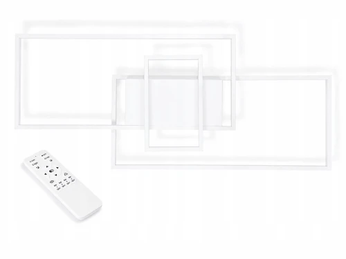 Lampă LED de tavan - perete Vela 90W - Albă - Multicolor (3000-6000K) + telecomandă
