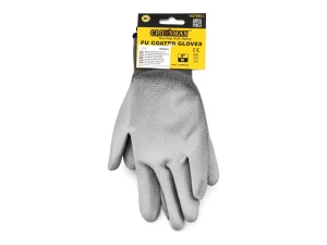 Mănuși de lucru de protecție PU gri antiderapante M/8