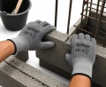 Mănuși de lucru de protecție PU gri antiderapante M/8