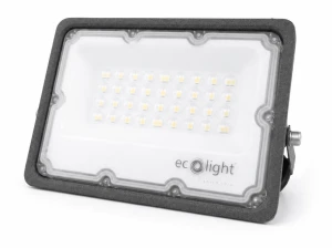 Proiector LED 30W - Gri - Alb rece (6500K) - 3 ani garanție
