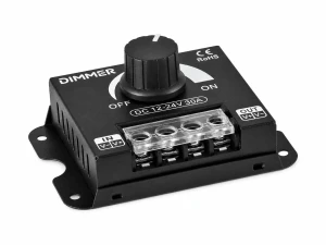 Dimmer LED pentru benzi MONO 30A 720W 12V/24V cu buton rotativ