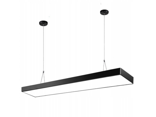 Lampă tavan suspendată LED Finea 90W (KW) - Negru - Alb neutru (4500K)