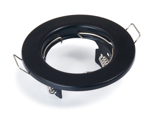 Corp de iluminat halogen fix încastrat din oțel LED Tasi - Negru mat