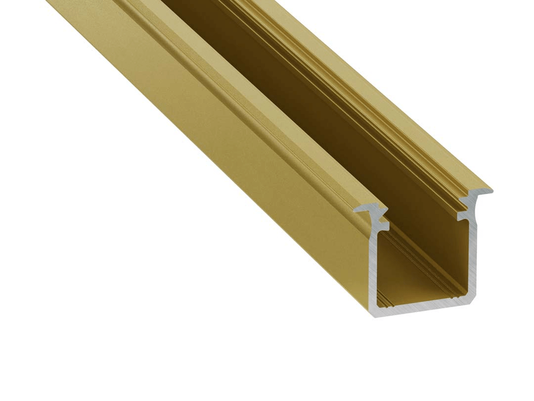 Złoty profil aluminiowy G do LED 2m