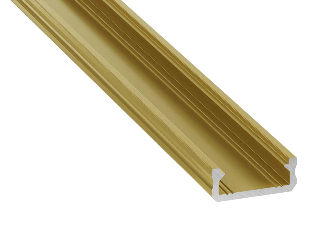 Profil aluminiowy LED D 2m – złoty