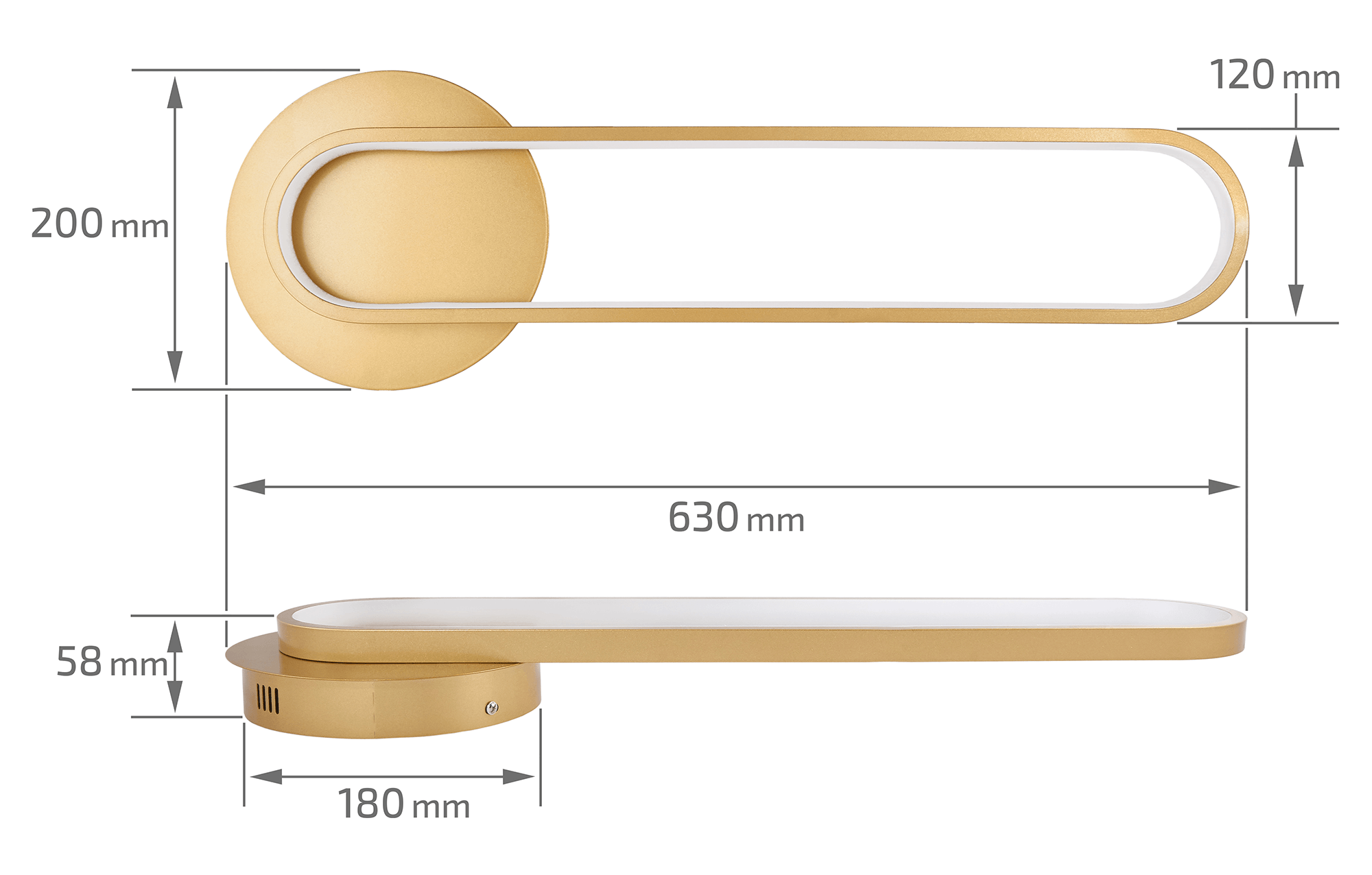 Dimensiunile aplicei Goldimo 18W