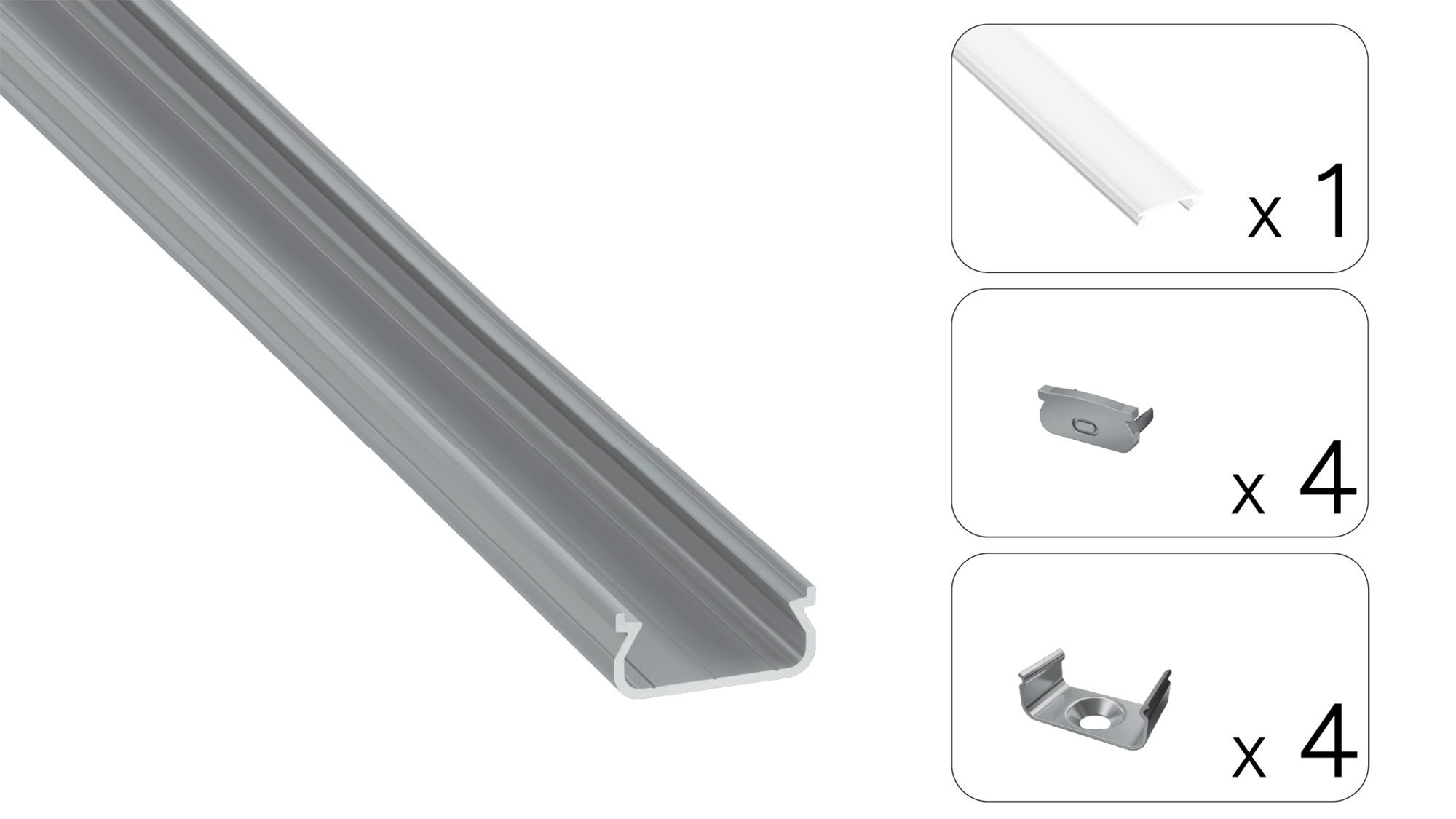 Profil LED aluminiu – set 38-0030-20